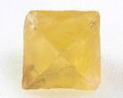 Yellow, Cleaved Fluorite Octahedron - Illinois #37844-1